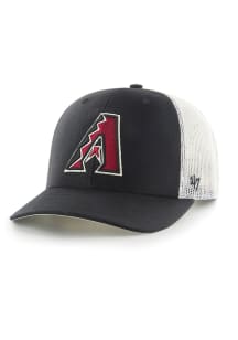 47 Arizona Diamondbacks 47 TRUCKER Adjustable Hat - Black