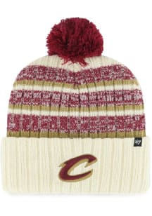 47 Cleveland Cavaliers White Tavern Cuff Knit Mens Knit Hat