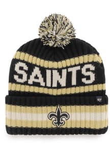 47 New Orleans Saints Black Bering Cuff Knit Mens Knit Hat