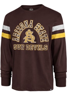 47 Arizona State Sun Devils Maroon Irving Long Sleeve Fashion T Shirt