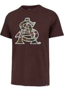 47 Arizona State Sun Devils Maroon Logo Franklin Short Sleeve Fashion T Shirt