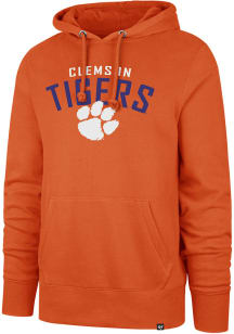 47 Clemson Tigers Mens Orange Headline Long Sleeve Hoodie