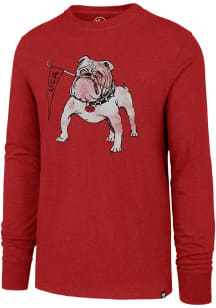 47 Georgia Bulldogs Red Mascot Club Long Sleeve Fashion T Shirt