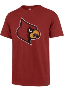 47 Louisville Cardinals Red Scrum Short Sleeve Fashion T Shirt
