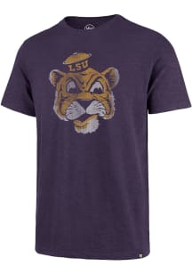 47 LSU Tigers Purple Vintage Scrum Short Sleeve Fashion T Shirt