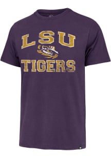 47 LSU Tigers Purple No 1 Franklin Short Sleeve Fashion T Shirt