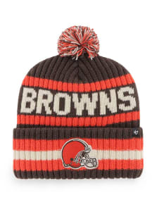 47 Cleveland Browns Brown Bering Knit Mens Knit Hat