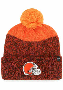 47 Cleveland Browns Orange Dark Freeze Cuff Mens Knit Hat