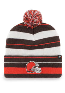 47 Cleveland Browns Orange Power Line Cuff Knit Mens Knit Hat