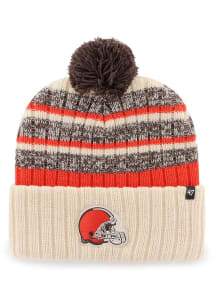 47 Cleveland Browns White Tavern Cuff Knit Mens Knit Hat