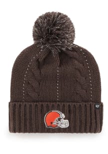 47 Cleveland Browns Brown Bauble Knit W Womens Knit Hat
