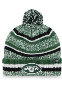 47 New York Jets Green Boondock Cuff Pom Youth Knit Hat