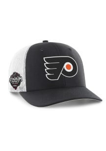 47 Philadelphia Flyers 2024 Stadium Series Side Trucker Adjustable Hat - Black