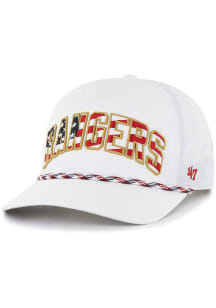 47 Texas Rangers Flag Flutter Hitch Adjustable Hat - White