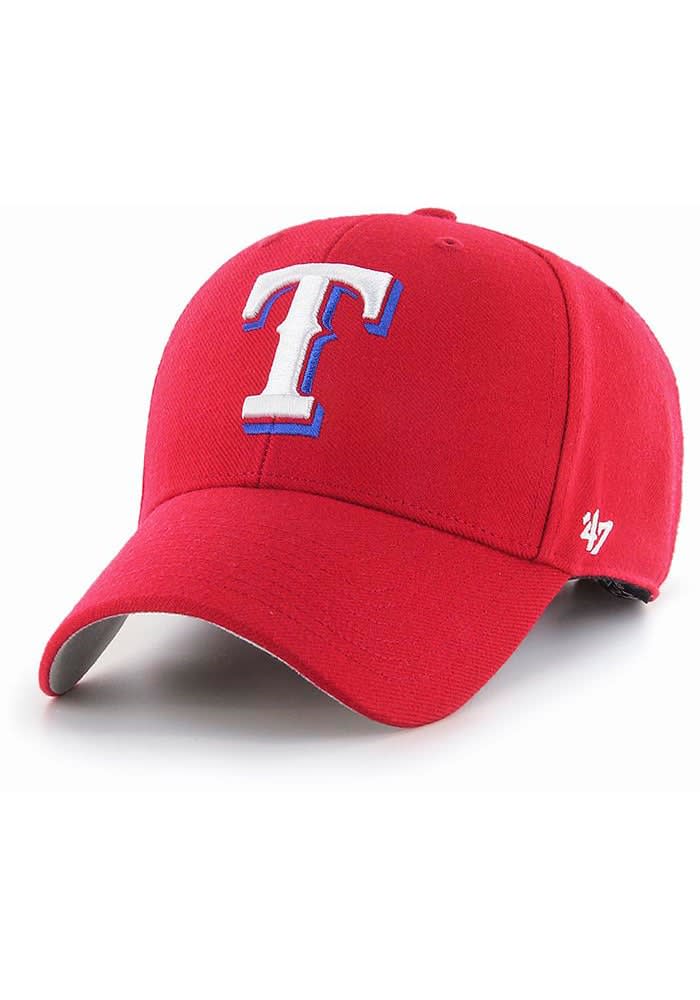 47 Texas Rangers Basic MVP Adjustable Hat - Red, Red, Wool Blend, Size ADJ, Rally House