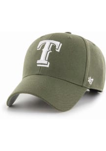 47 Texas Rangers White Tonal Logo MVP Adjustable Hat - Green