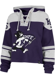 Womens K-State Wildcats Purple 47 Lacer Hooded Sweatshirt