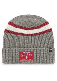 47 Indiana Hoosiers Grey Cuff Knit Mens Knit Hat