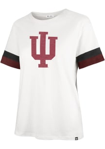47 Indiana Hoosiers Womens White Frankie Short Sleeve T-Shirt