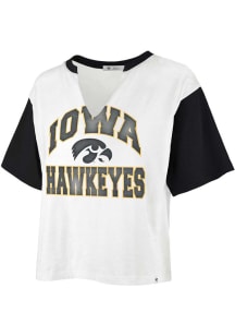 47 Iowa Hawkeyes Womens White Dolly Short Sleeve T-Shirt