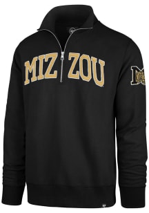 47 Missouri Tigers Mens Black Striker Long Sleeve 1/4 Zip Fashion Pullover