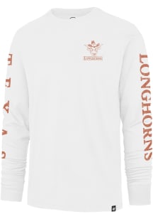 47 Texas Longhorns White Triple Down II Franklin Long Sleeve Fashion T Shirt