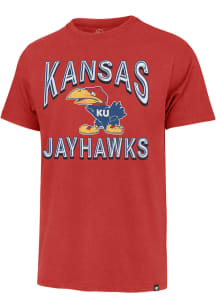 47 Kansas Jayhawks Red Fan Out Franklin Short Sleeve Fashion T Shirt