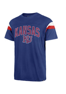 47 Kansas Jayhawks Blue Coverall Bleeker Short Sleeve Fashion T Shirt