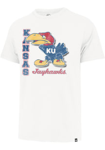 47 Kansas Jayhawks White Phase Out Franklin Short Sleeve Fashion T Shirt