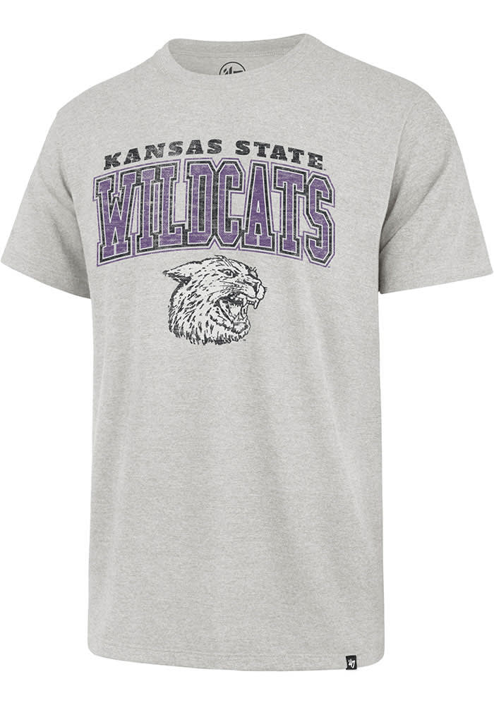 47 K-State Wildcats Grey Dome Over Franklin Short Sleeve Fashion T Shirt