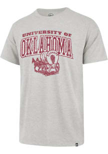 47 Oklahoma Sooners Grey Dome Over Franklin Short Sleeve Fashion T Shirt