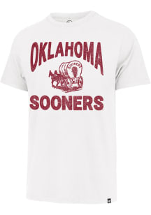47 Oklahoma Sooners White Fan Out Franklin Short Sleeve Fashion T Shirt