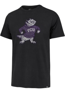 47 TCU Horned Frogs Black Premier Franklin Short Sleeve Fashion T Shirt