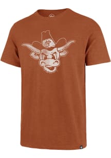 47 Texas Longhorns Burnt Orange Grit Vintage Scrum Short Sleeve Fashion T Shirt