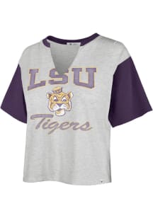 47 LSU Tigers Womens Grey Dolly Short Sleeve T-Shirt