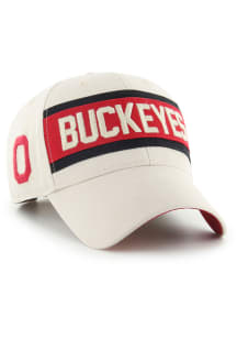 47 White Ohio State Buckeyes Crossroad MVP Adjustable Hat