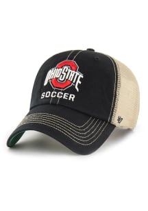 47 Ohio State Buckeyes Soccer Sport Drop Trawler Clean Up Adjustable Hat - Black