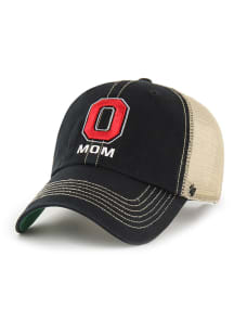 47 Black Ohio State Buckeyes Mom Trawler Clean Up Adjustable Hat