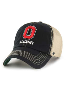 47 Black Ohio State Buckeyes Alumni Trawler Clean Up Adjustable Hat