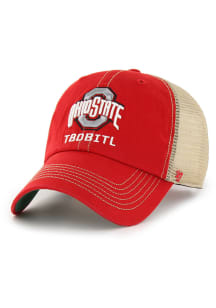 47 Red Ohio State Buckeyes Trawler Clean Up Adjustable Hat