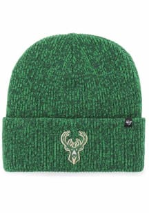 47 Milwaukee Bucks Green Brain Freeze Cuff Mens Knit Hat