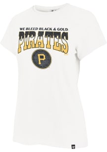 47 Pittsburgh Pirates Womens White City Connect Short Sleeve T-Shirt