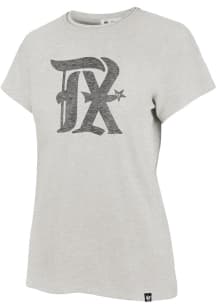 47 Texas Rangers Womens Grey City Connect Short Sleeve T-Shirt