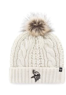 47 Minnesota Vikings White Meeko Cuff Pom Womens Knit Hat