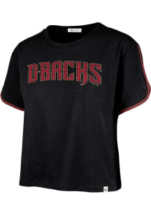 47 Arizona Diamondbacks Womens Black Dolphin Short Sleeve T-Shirt