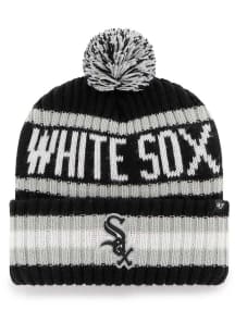 47 Chicago White Sox Black Bering Cuff Mens Knit Hat