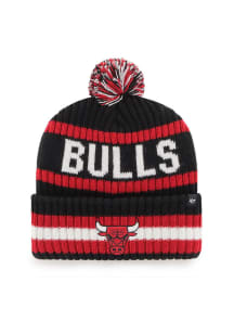 47 Chicago Bulls Black Bering Cuff Mens Knit Hat