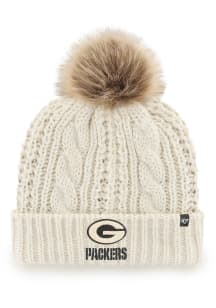 47 Green Bay Packers White Meeko Cuff Womens Knit Hat