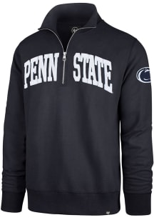 47 Penn State Nittany Lions Mens Navy Blue Striker Long Sleeve 1/4 Zip Fashion Pullover