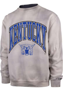 47 Kentucky Wildcats Mens White Vintage Dye Thompson Long Sleeve Fashion Sweatshirt